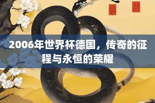 2006年世界杯德国，传奇的征程与永恒的荣耀