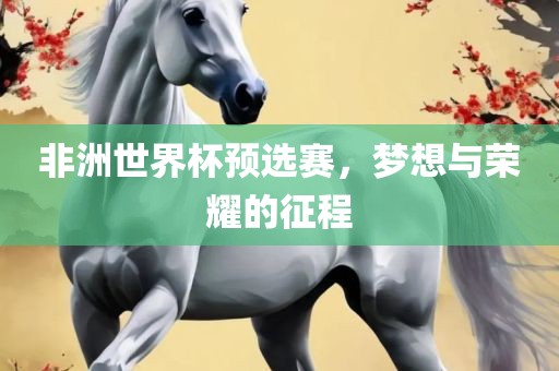 非洲世界杯预选赛，梦想与荣耀的征程眉山市正发家政服务有限公司
