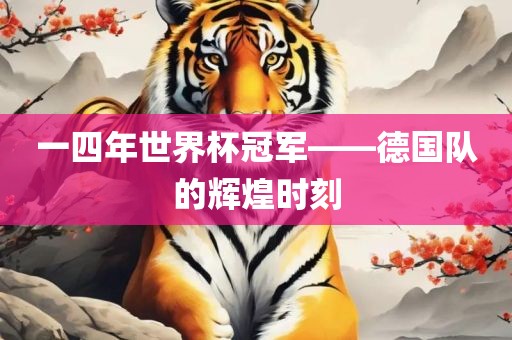 一四年世界杯冠军——德国队眉山市正发家政服务有限公司的辉煌时刻