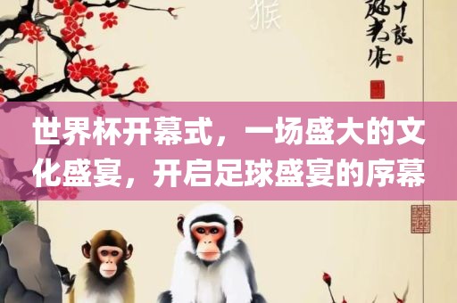 世界杯开幕式，一场盛大的文化盛宴，开启足球盛宴的序幕