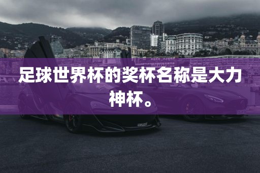 足球世界杯的奖杯名称是大力神杯。