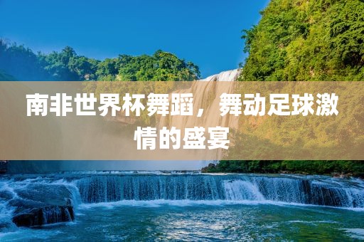 南非世界杯舞蹈，舞动足球激情的盛宴