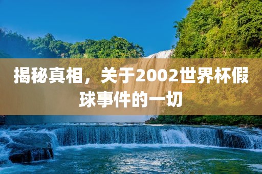揭秘真相，关于2002世界杯假球事件的一切