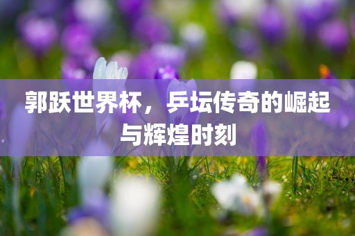 郭跃世界杯，乒坛传奇的崛起与辉煌时刻