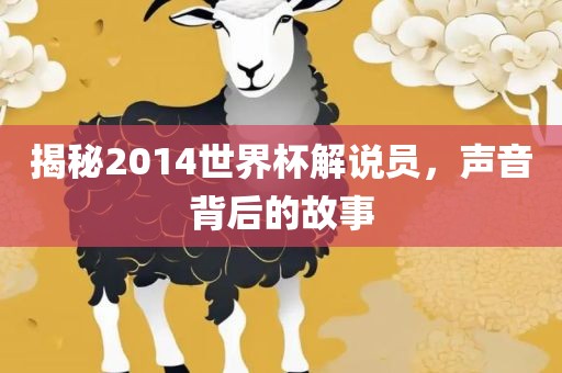 揭秘2014世界杯解说员，声音背后的故事眉山市正发家政服务有限公司