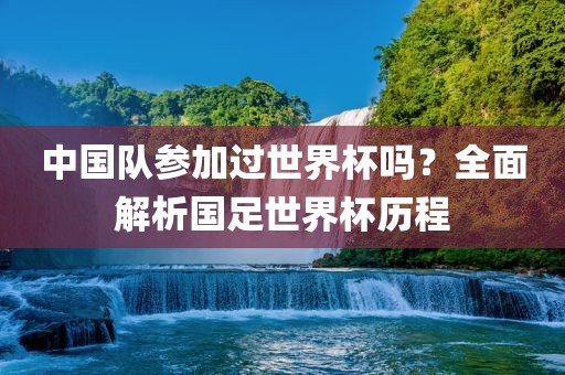 中国队参加过世界杯吗？全面解析国足世界杯历程
