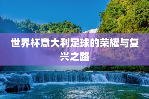 世界杯意大利足球的荣耀与复兴之路