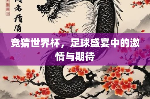 竞猜世界杯，足球盛宴中的激情与期待