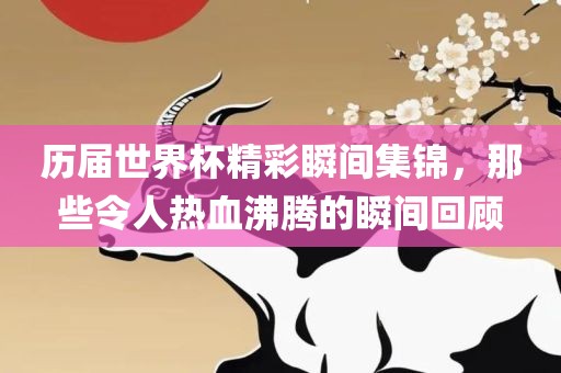 历届世界杯精彩瞬间集锦，那些令人热血沸腾的瞬间回顾