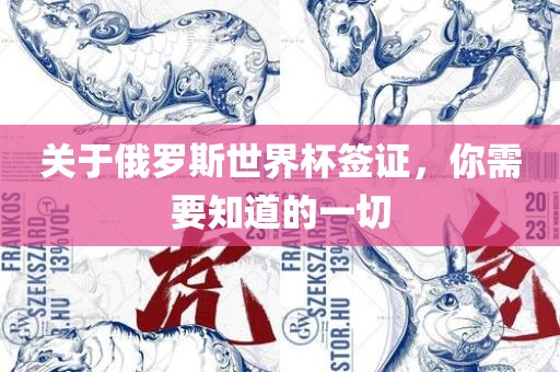 关于俄罗斯世界杯签证，你需要知道的一切