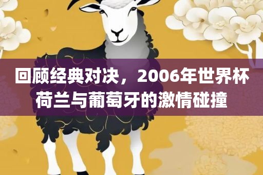 回顾经典对决，2006年世界杯荷兰与葡萄牙的激情碰撞