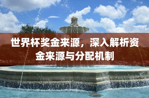 世界杯奖金来源，深入解析资金来源与分配机制