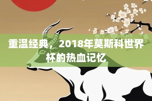 重温经典，2018年莫斯科世界杯的热血记忆