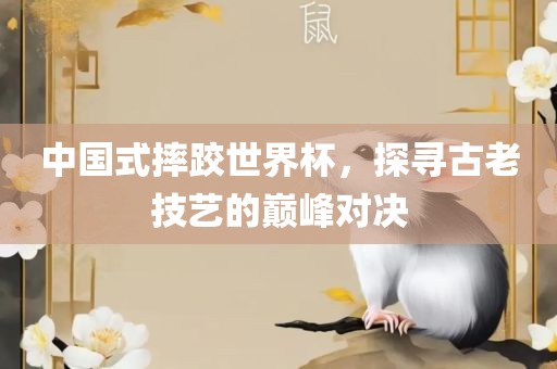 中国式摔跤世界杯，探寻古老技艺的巅峰对决