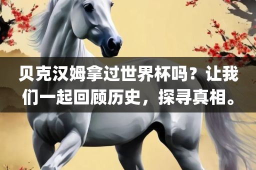 贝克汉姆拿过世界杯吗？让我们一起回顾历史，探寻真相。