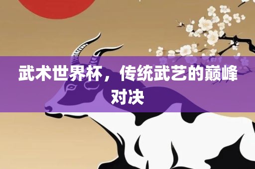 武术世界杯，传统武艺的巅峰对决