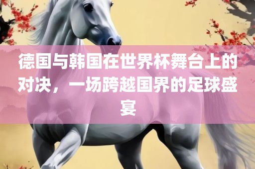 德国与韩国在世界杯舞台上的对决，一场跨越国界的足球盛宴