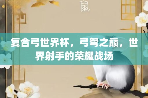 复合弓世界杯，弓弩之巅，世界射手的荣耀战场