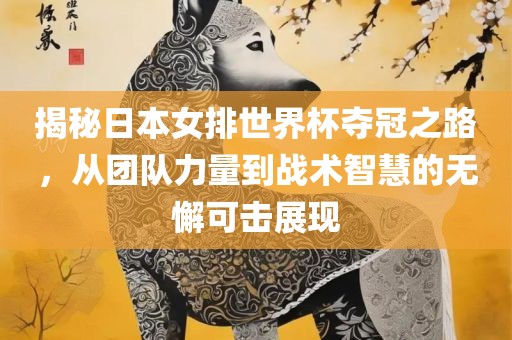揭秘日本女排世界杯夺冠之路，从团队力量到战术智慧的无懈可击展现