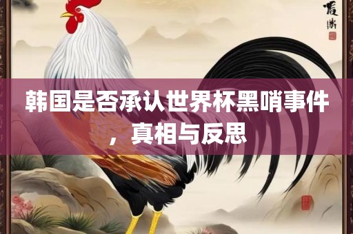 韩国是否承认世界杯黑哨事件，真相与反思