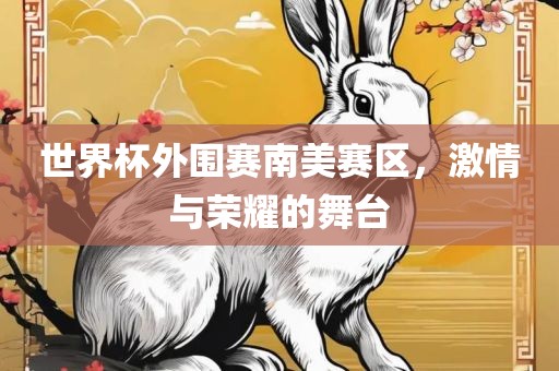 世界杯外围赛南美赛区，激情与荣耀的舞台
