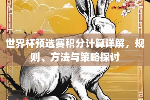 世界杯预选赛积分计算详解，规则、方法与策略探讨