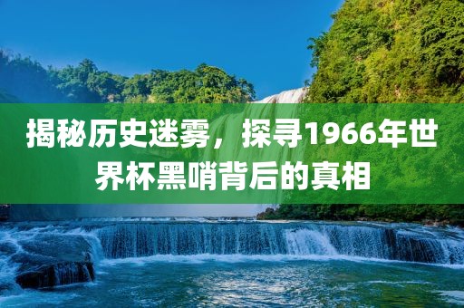 揭秘历史迷雾，探寻1966年世界杯黑哨背后的真相