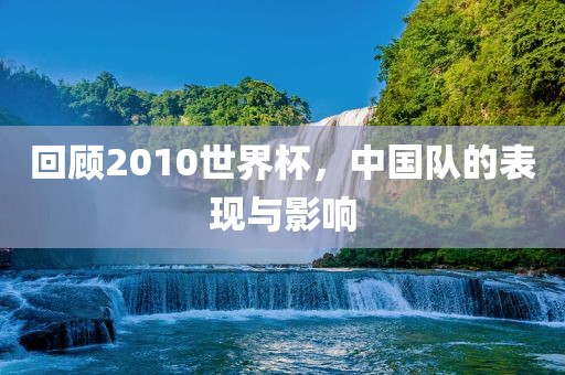 回顾2010世界杯，中国队的表现与影响