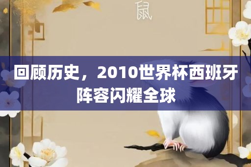 回顾历史，2010世界杯西班牙阵容闪耀全球
