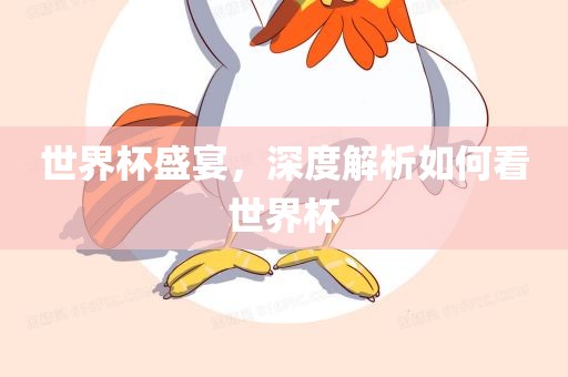 世界杯盛宴，深度解析如何看世界杯