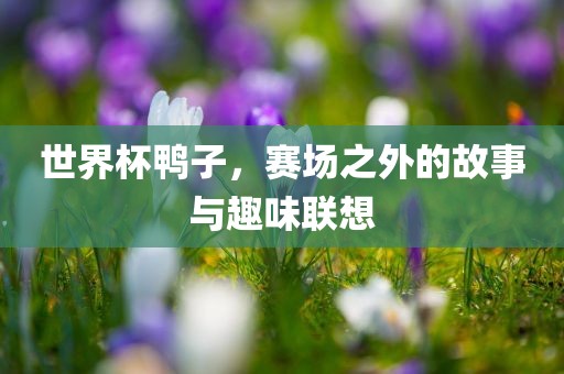 世界杯鸭子，赛场之外的故事与趣味联想