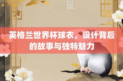 英格兰世界杯球衣，设计背后的故事与独特魅力