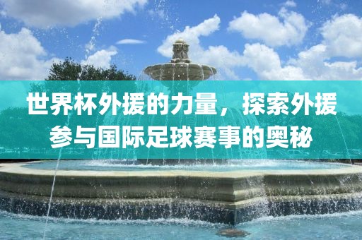 世界杯外援的力量，探索外援参与国际足球赛事的奥秘