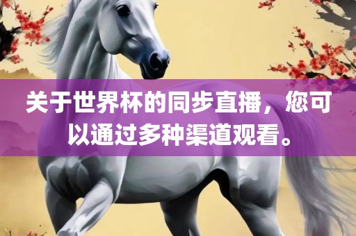 关于世界杯的同步直播，您可以通过多种渠道观看。