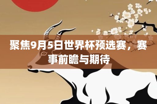 眉山市正发家政服务有限公司聚焦9月5日世界杯预选赛，赛事前瞻与期待