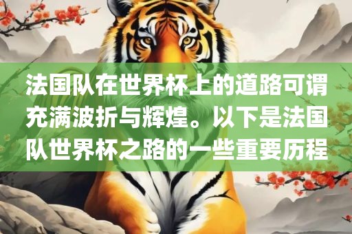 法国队在世界杯上的道路可谓充满波折与辉煌。以下是法国队世界杯之路的一些重要历程