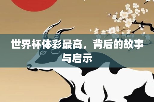 世界杯体彩最高，背后的故事与启示