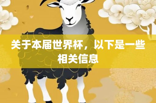 关于本届世界杯，以下是一些相关信息