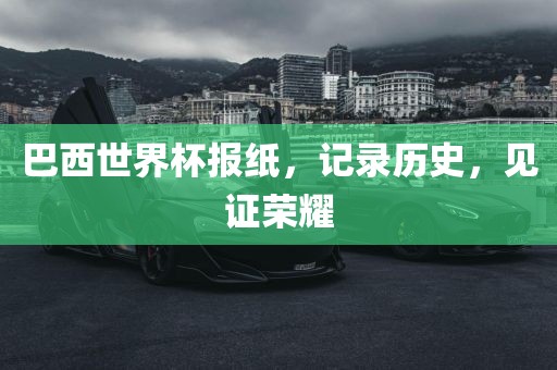 巴西世界杯报纸，记录历史，见证荣耀