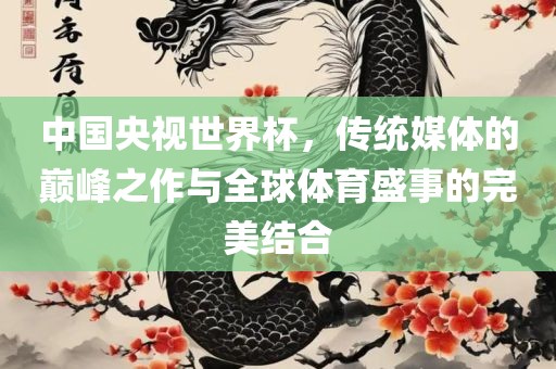 中国央视世界杯，传统媒体的巅峰之作与全球体育盛事的完美结合