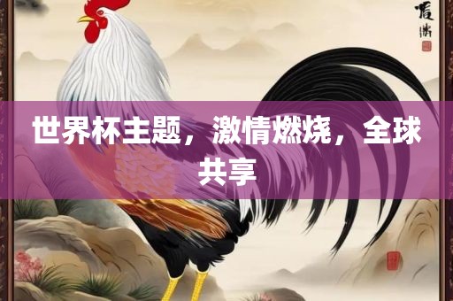 世界杯主题，激情燃烧，全球共享