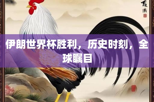 伊朗世界杯胜利，历史时刻，全球瞩目
