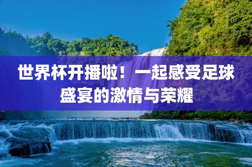 世界杯开播啦！一起感受足球盛宴的激情与荣耀眉山市正发家政服务有限公司