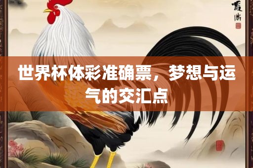 世界杯体彩准确票，梦想与运气的交汇点